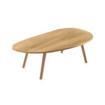 1-SOGA 80x40cm Stone Pattern Living Room Nordic  Coffee Table Modern Style