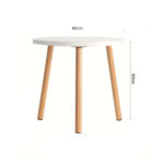 6-SOGA 60x60cm White Small Side Coffee Table Living Room Balcony Home D?cor Style