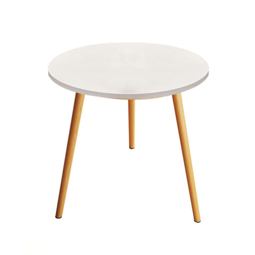 1-SOGA 60x72cm White Small Side Coffee Table Living Room Balcony Home D?cor Style