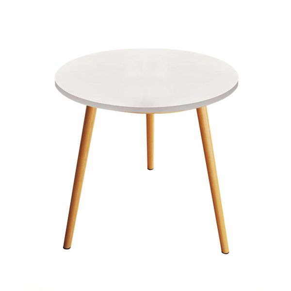 1-SOGA 60x72cm White Small Side Coffee Table Living Room Balcony Home D?cor Style