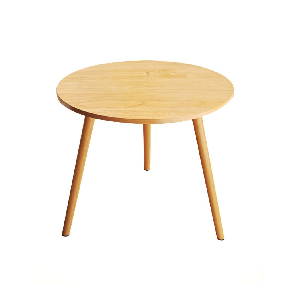 1-SOGA 60x60cm Walnut Small Side Coffee Table Living Room Balcony Home D?cor Style