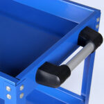 8-SOGA 2X 3 Tier Tool Storage Cart Portable Service Utility Heavy Duty Mobile Trolley Blue