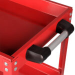 7-SOGA 2 Tier Tool Storage Cart Portable Service Utility Heavy Duty Mobile Trolley Red