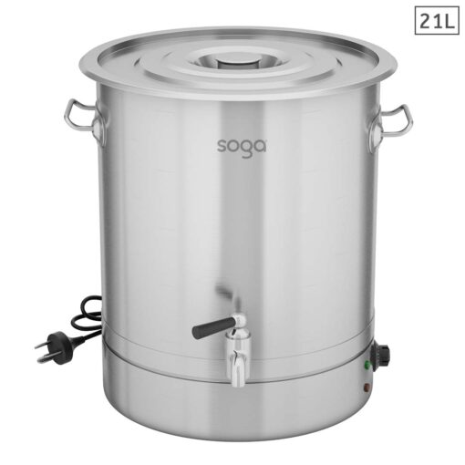 1-SOGA 21L Stainless Steel URN Commercial Water Boiler  2200W