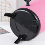 5-SOGA 4X 14L Stainless Steel Insulated Milk Tea Barrel Hot and Cold Beverage Dispenser Container with Faucet Pink