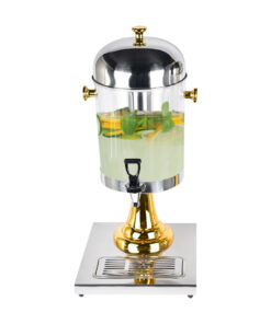 1-SOGA Single 8L Stainless Steel Dispenser Beverage Juicer Transparent Commercial Drink Container Jug