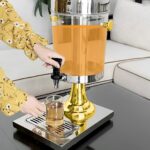 8-SOGA 2X Single 8L Stainless Steel Dispenser Beverage Juicer Transparent Commercial Drink Container Jug