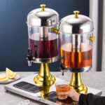 8-SOGA 16L Dual Stainless Steel Dispenser Beverage Juicer Transparent Commercial Drink Container Jug