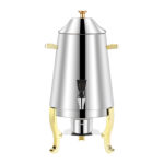 1-SOGA Stainless Steel Dispenser Beverage Juicer Commercial Buffet Drink Container Jug with Side Handles