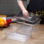 2-SOGA Clear Gastronorm 1/1 GN Lid Food Tray Top Cover Bundle of 2