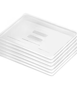 1-SOGA Clear Gastronorm 1/1 GN Lid Food Tray Top Cover Bundle of 6