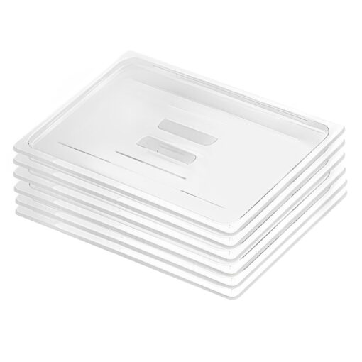1-SOGA Clear Gastronorm 1/1 GN Lid Food Tray Top Cover Bundle of 6