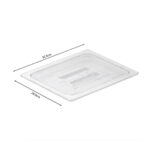 6-SOGA Clear Gastronorm 1/2 GN Lid Food Tray Top Cover