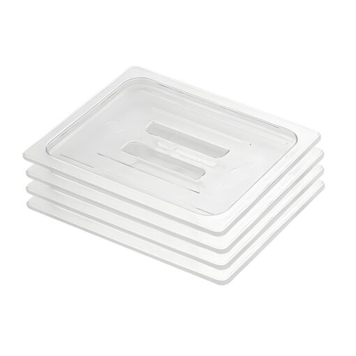 1-SOGA Clear Gastronorm 1/2 GN Lid Food Tray Top Cover Bundle of 4