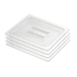1-SOGA Clear Gastronorm 1/2 GN Lid Food Tray Top Cover Bundle of 4