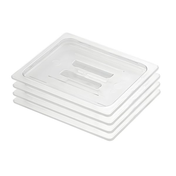 1-SOGA Clear Gastronorm 1/2 GN Lid Food Tray Top Cover Bundle of 4