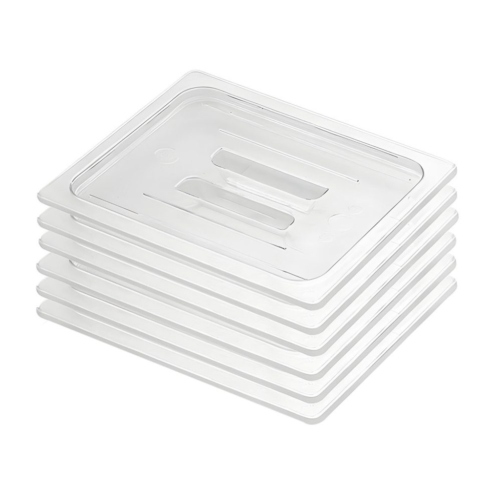 1-SOGA Clear Gastronorm 1/2 GN Lid Food Tray Top Cover Bundle of 6