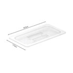 6-SOGA Clear Gastronorm 1/3 GN Lid Food Tray Top Cover Bundle of 4