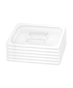 1-SOGA Clear Gastronorm 1/3 GN Lid Food Tray Top Cover Bundle of 6
