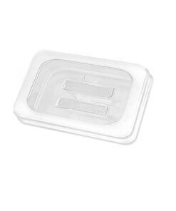 1-SOGA Clear Gastronorm 1/6 GN Lid Food Tray Top Cover Bundle of 2