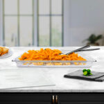 4-SOGA 65mm Clear Gastronorm GN Pan 1/1 Food Tray Storage Bundle of 2 with Lid
