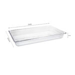 5-SOGA 65mm Clear Gastronorm GN Pan 1/1 Food Tray Storage Bundle of 2 with Lid