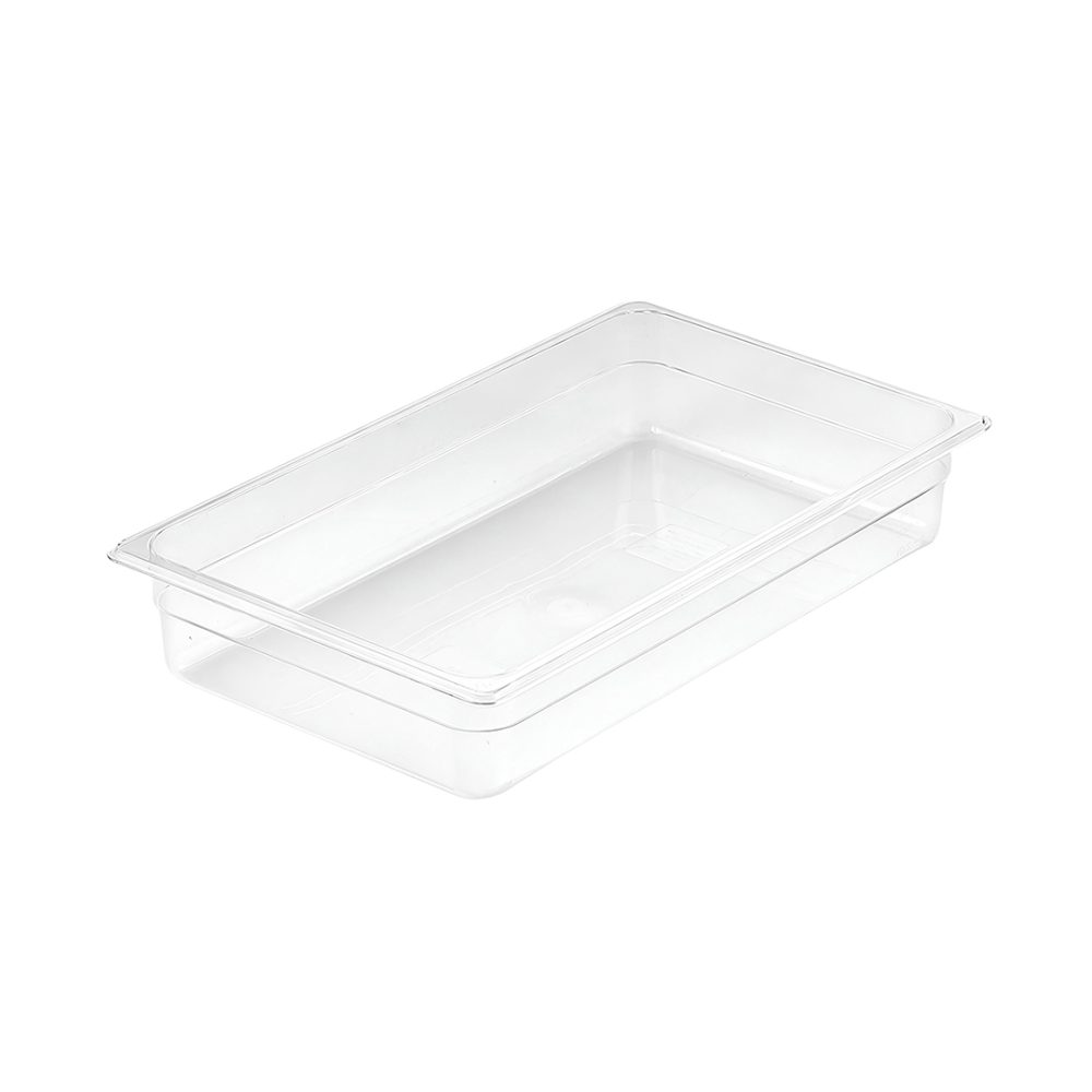 1-SOGA 100mm Clear Gastronorm GN Pan 1/1 Food Tray Storage
