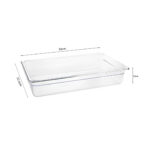 5-SOGA 100mm Clear Gastronorm GN Pan 1/1 Food Tray Storage with Lid