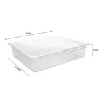 5-SOGA 150mm Clear Gastronorm GN Pan 1/1 Food Tray Storage Bundle of 6