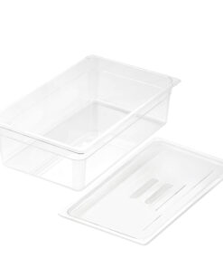 1-SOGA 150mm Clear Gastronorm GN Pan 1/1 Food Tray Storage with Lid