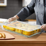 6-SOGA 150mm Clear Gastronorm GN Pan 1/1 Food Tray Storage Bundle of 4 with Lid