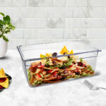 2-SOGA 200mm Clear Gastronorm GN Pan 1/1 Food Tray Storage Bundle of 2