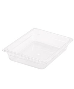 1-SOGA 65mm Clear Gastronorm GN Pan 1/2 Food Tray Storage