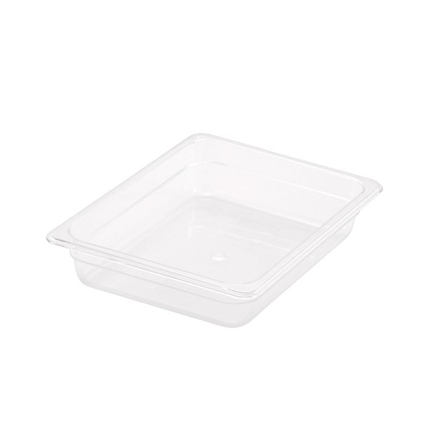 1-SOGA 65mm Clear Gastronorm GN Pan 1/2 Food Tray Storage