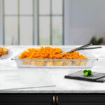 4-SOGA 65mm Clear Gastronorm GN Pan 1/2 Food Tray Storage Bundle of 4 with Lid