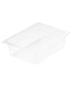 1-SOGA 100mm Clear Gastronorm GN Pan 1/2 Food Tray Storage