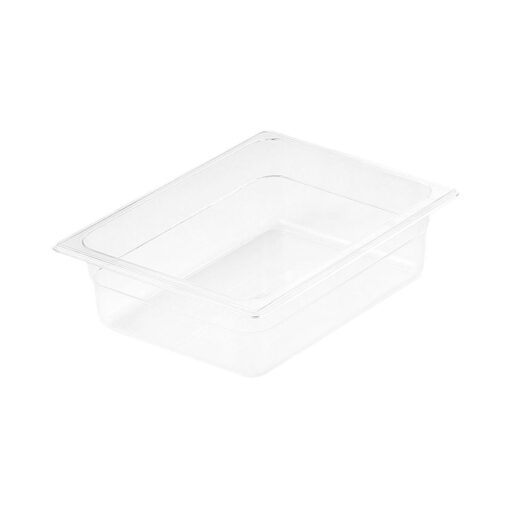 1-SOGA 100mm Clear Gastronorm GN Pan 1/2 Food Tray Storage