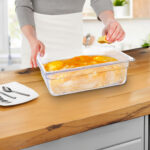 4-SOGA 100mm Clear Gastronorm GN Pan 1/2 Food Tray Storage Bundle of 4