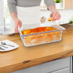 4-SOGA 150mm Clear Gastronorm GN Pan 1/2 Food Tray Storage Bundle of 4