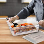 6-SOGA 150mm Clear Gastronorm GN Pan 1/2 Food Tray Storage with Lid