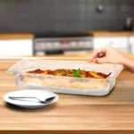 4-SOGA 65mm Clear Gastronorm GN Pan 1/3 Food Tray Storage Bundle of 4