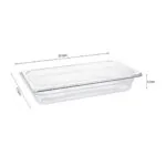 5-SOGA 65mm Clear Gastronorm GN Pan 1/3 Food Tray Storage Bundle of 4