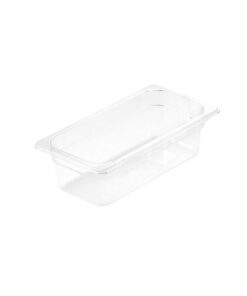 1-SOGA 100mm Clear Gastronorm GN Pan 1/3 Food Tray Storage