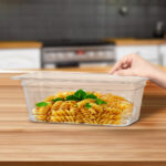 4-SOGA 100mm Clear Gastronorm GN Pan 1/3 Food Tray Storage Bundle of 2
