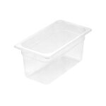 1-SOGA 150mm Clear Gastronorm GN Pan 1/3 Food Tray Storage