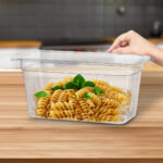 4-SOGA 150mm Clear Gastronorm GN Pan 1/3 Food Tray Storage