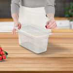 6-SOGA 150mm Clear Gastronorm GN Pan 1/3 Food Tray Storage