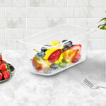 2-SOGA 150mm Clear Gastronorm GN Pan 1/3 Food Tray Storage Bundle of 4