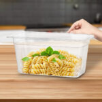 4-SOGA 150mm Clear Gastronorm GN Pan 1/3 Food Tray Storage Bundle of 4