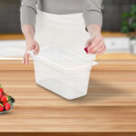 6-SOGA 150mm Clear Gastronorm GN Pan 1/3 Food Tray Storage Bundle of 4